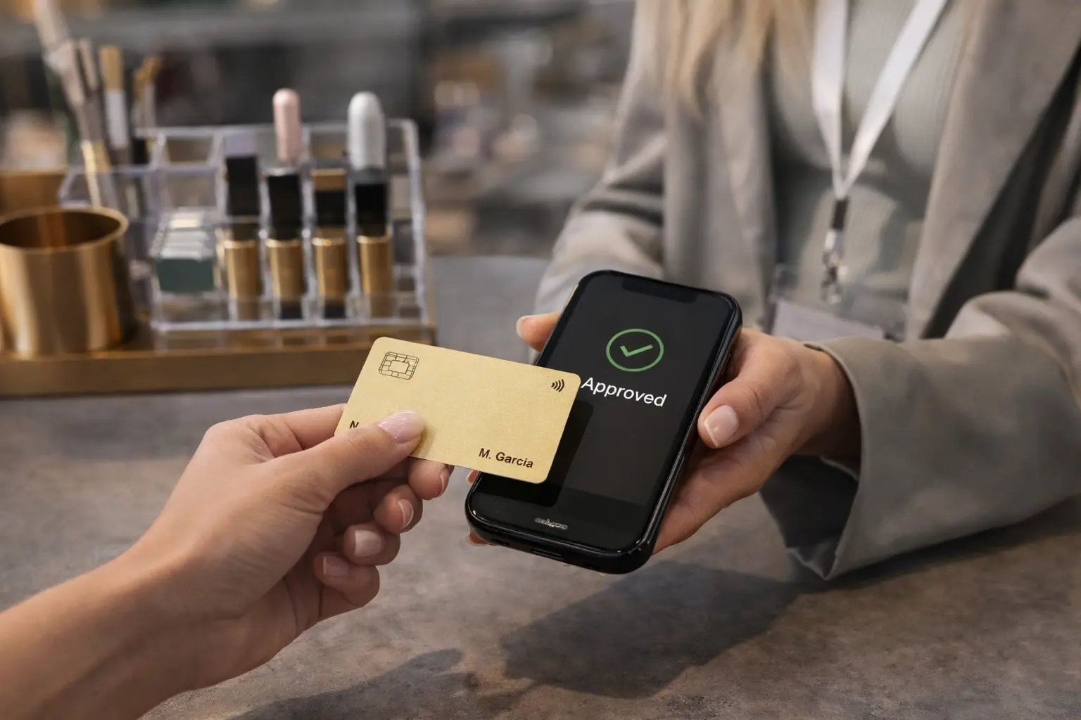 Payment terminal placeholder visual